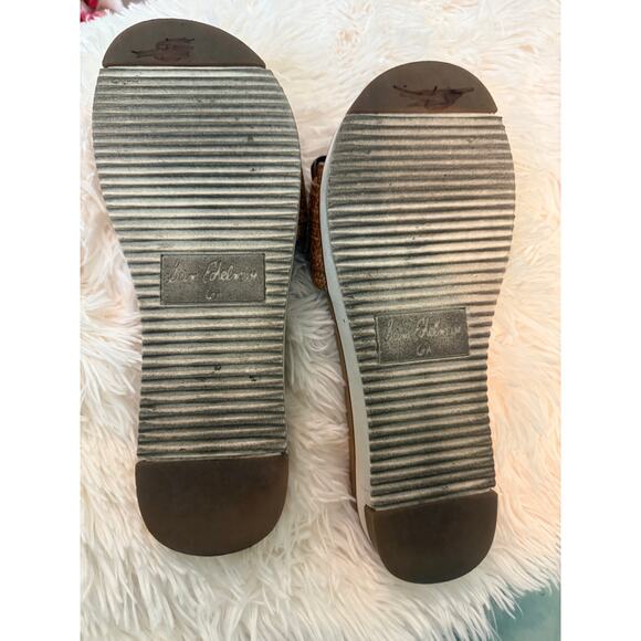 Sam Edelman.Slip On w/Tortoise Buckle & Straw Material Strap Brown Shoes. 6.5 - Picture 2 of 6